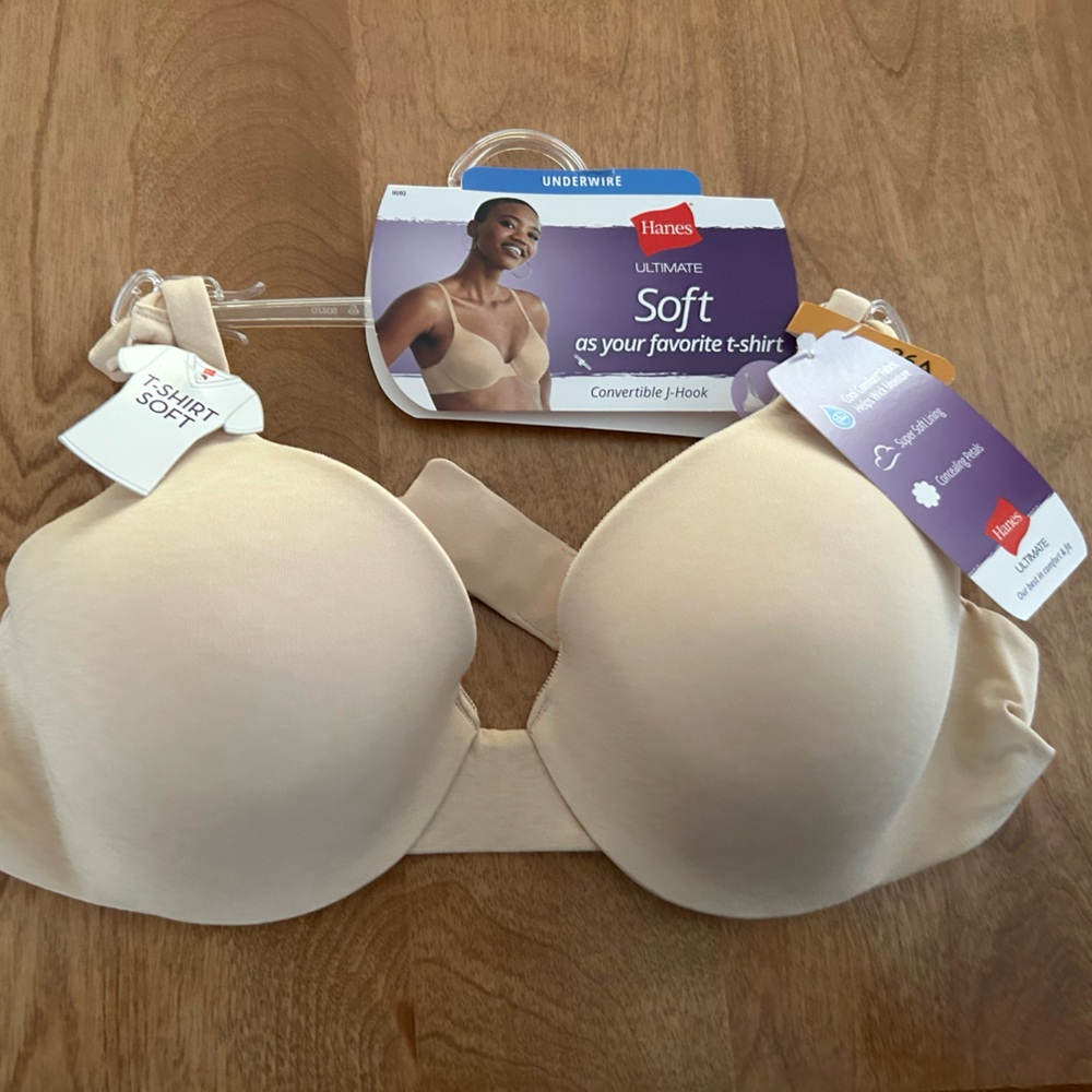 Hanes Soft Convertible Bra - Beige